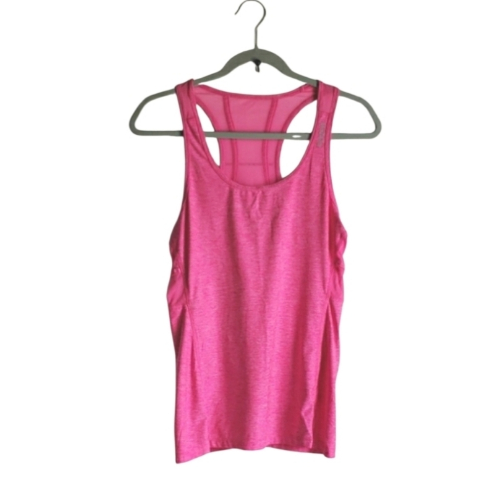 Reebox Pink Mesh Racerback Tank Top Size Small
